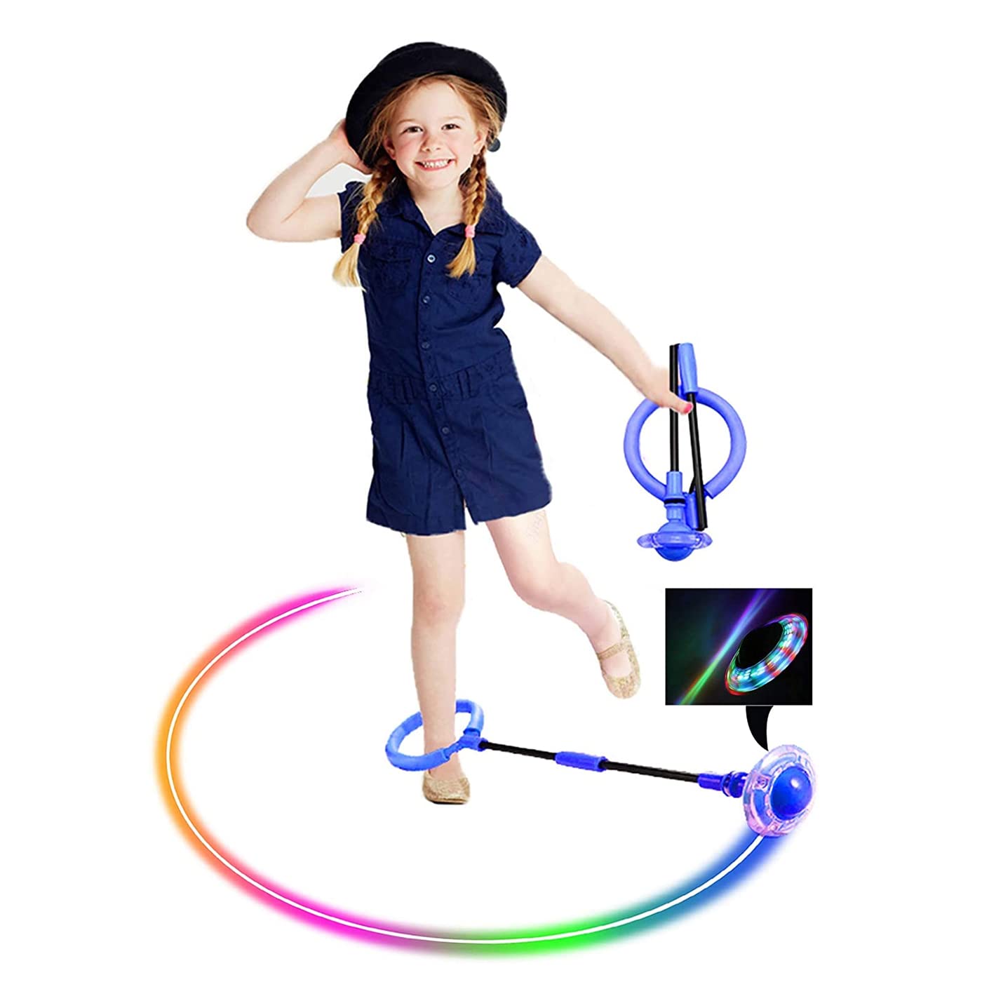LED Flash Jumping Skip Ball for Kids