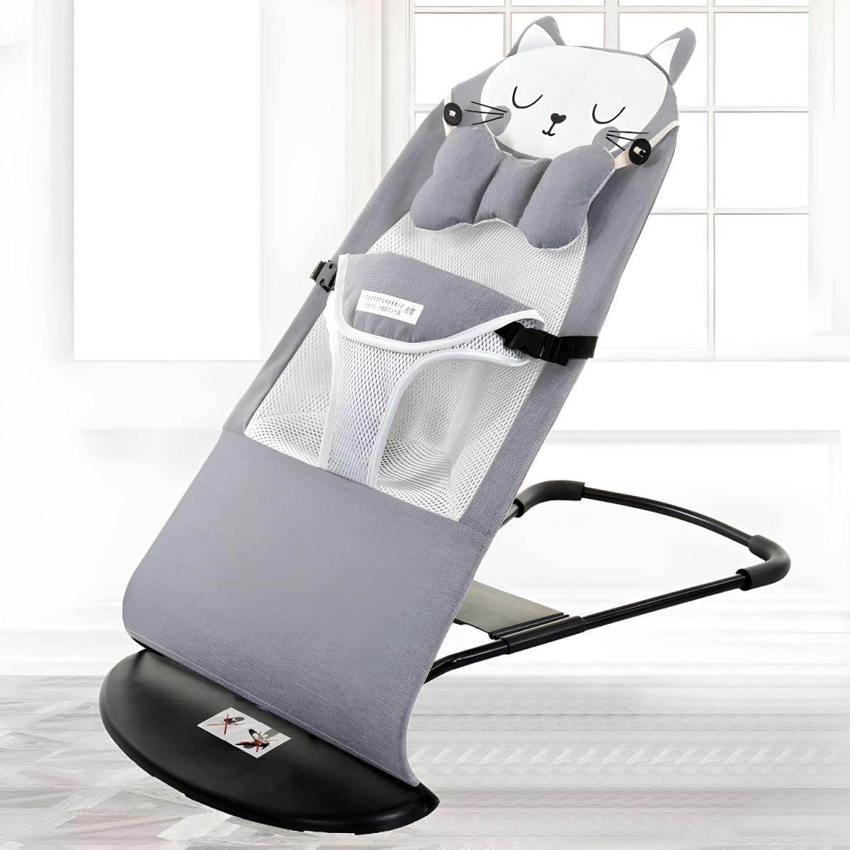 Comfort Baby Bouncer Rocker Seat with Head Support