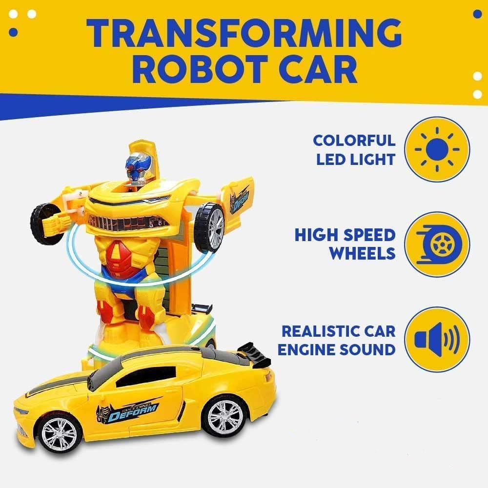 Dynamic 2-in-1 Transforming Robot Car