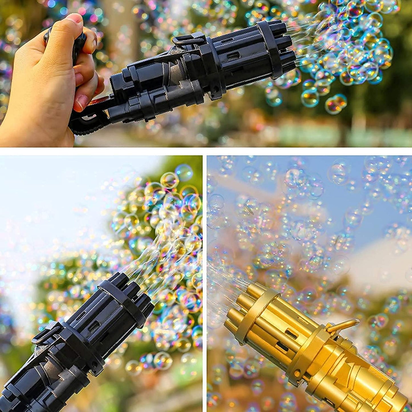 Gatling Bubble Gun Toy for Kids