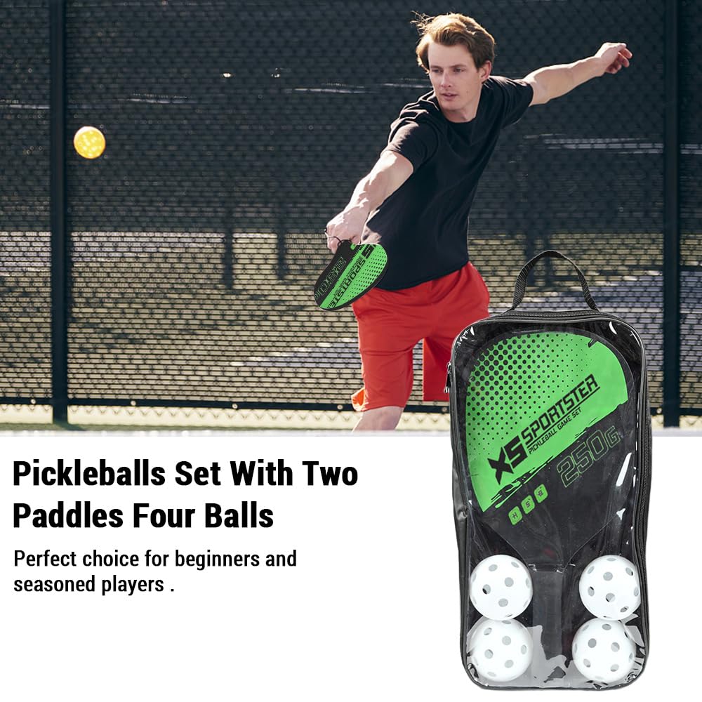 XS SPORTSTER Poplar Wood Pickleball Paddle – 250g Racket
