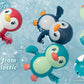 3-Pack Wind-Up Swimming Penguin Bath Toys