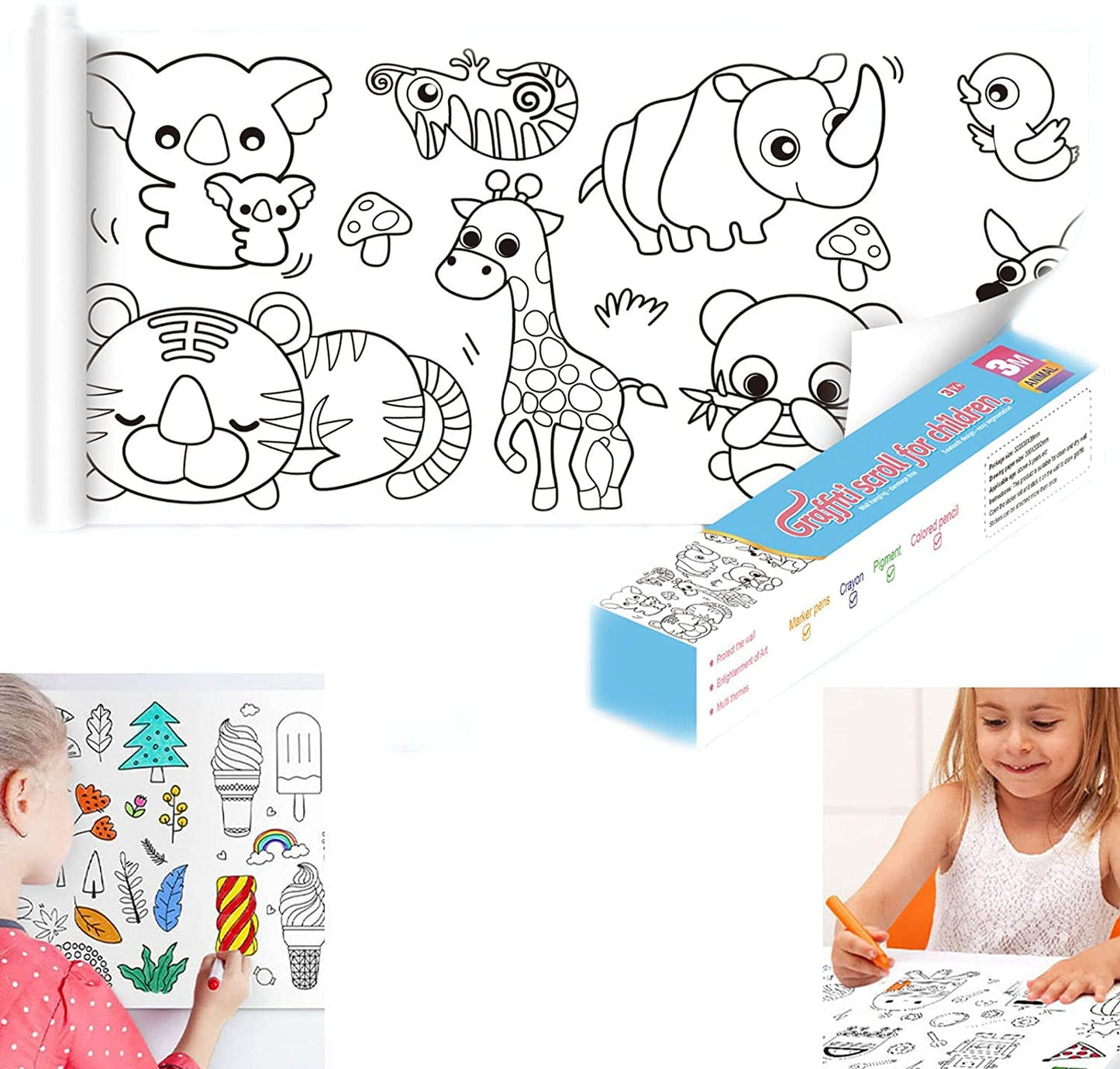 Kids' Jumbo Coloring Roll