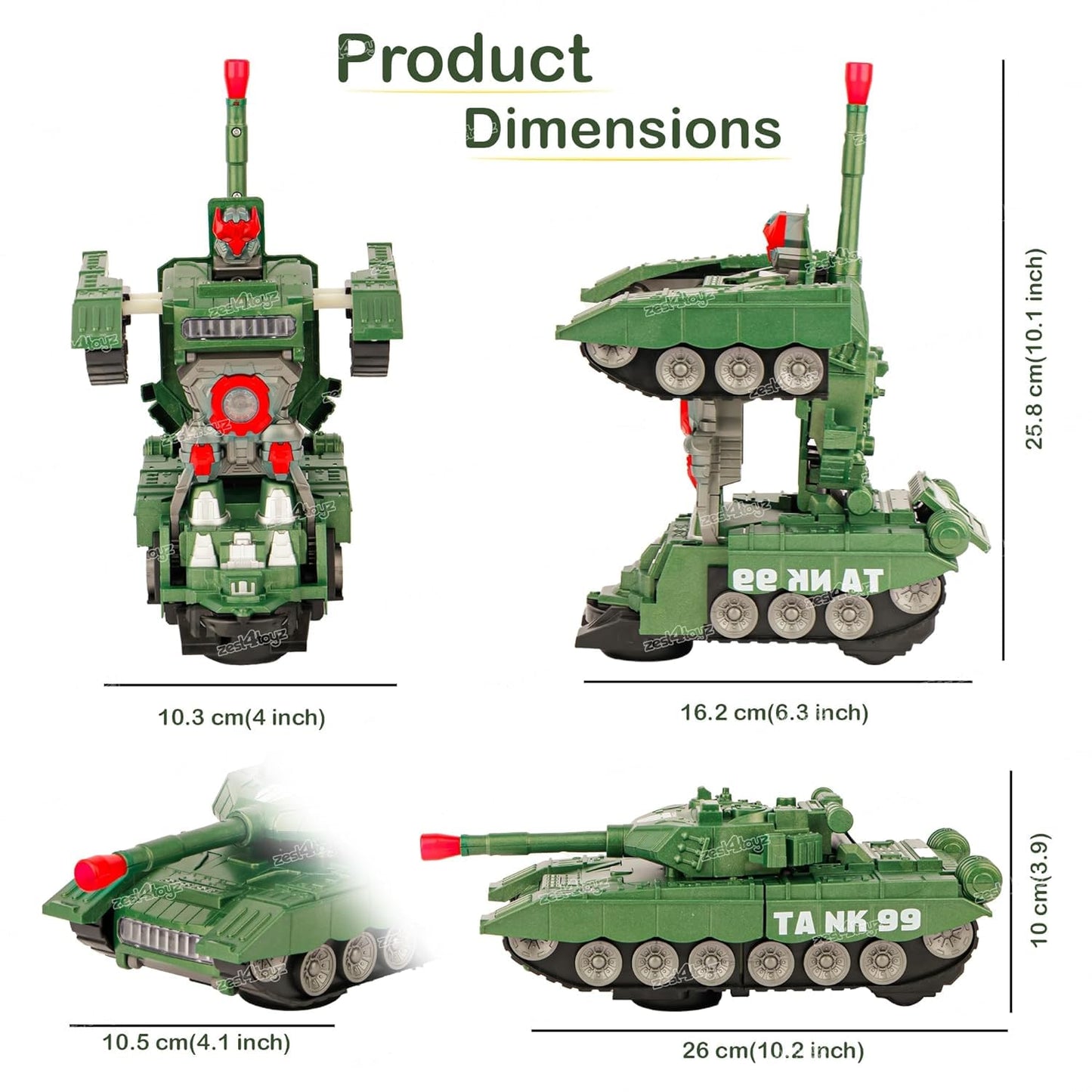 2-in-1 Military Transforming Tank