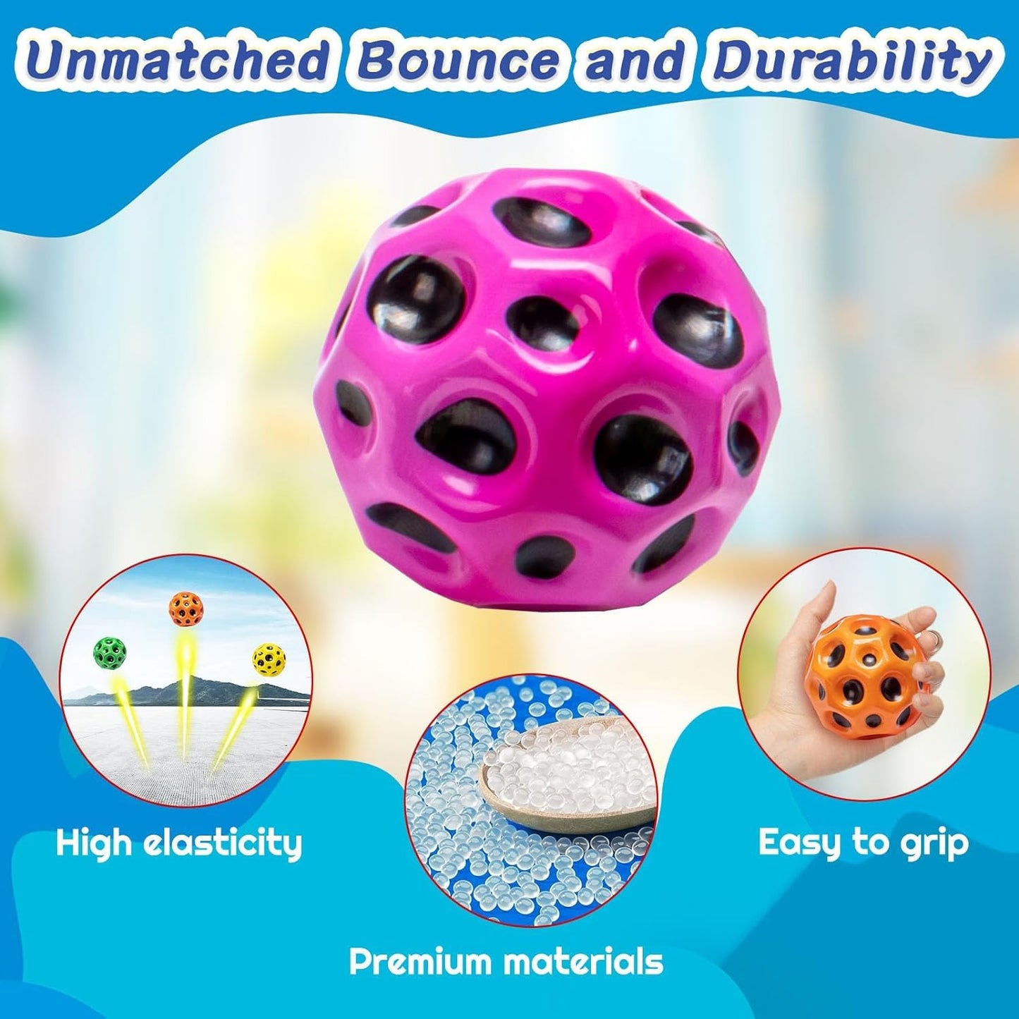 Moon Bounce Ball Fidget Toy