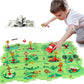 Safari Adventure Road Track Puzzle Play Mat with Toy Car