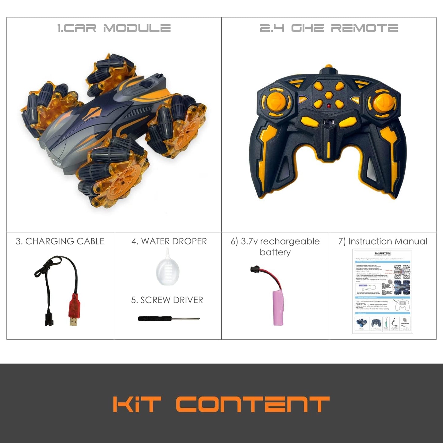 Multi-Directional Stunt RC Car