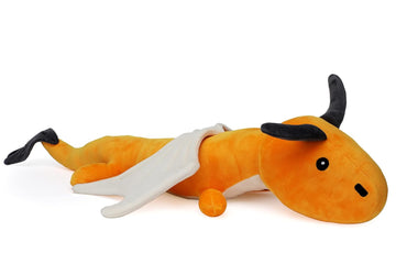 Majestic Orange Dragon Plush Toy – Mythical Stuffed Animal