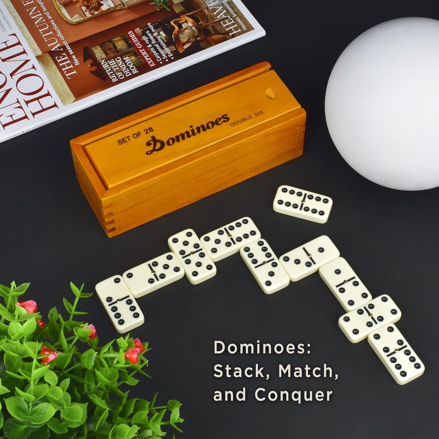 Classic Double Six Dominoes Set – 28 Tiles