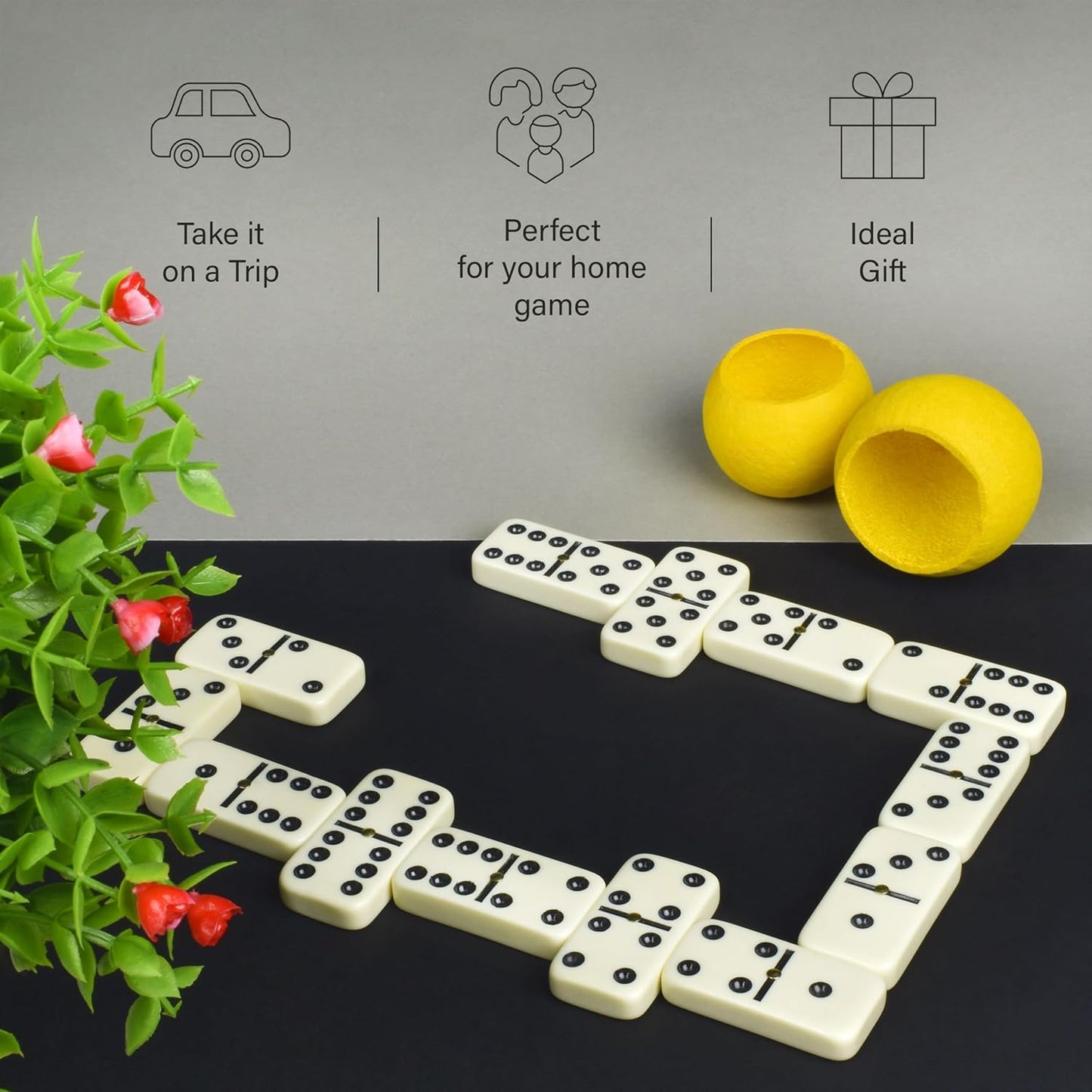 Classic Double Six Dominoes Set – 28 Tiles