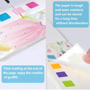 DIY Color & Tear Bookmark Kit - Watercolor Painting Pages