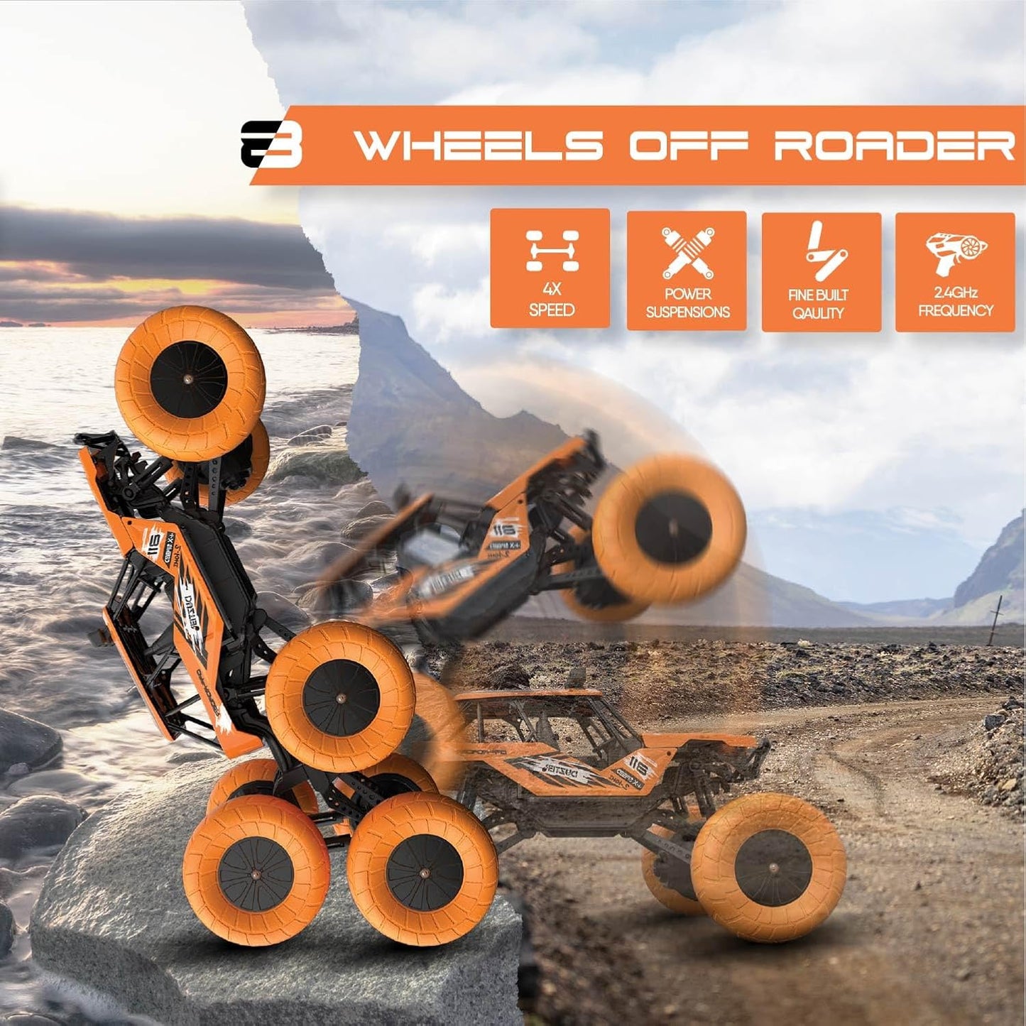 Extreme 8-Wheel Drive RC Rock Crawler