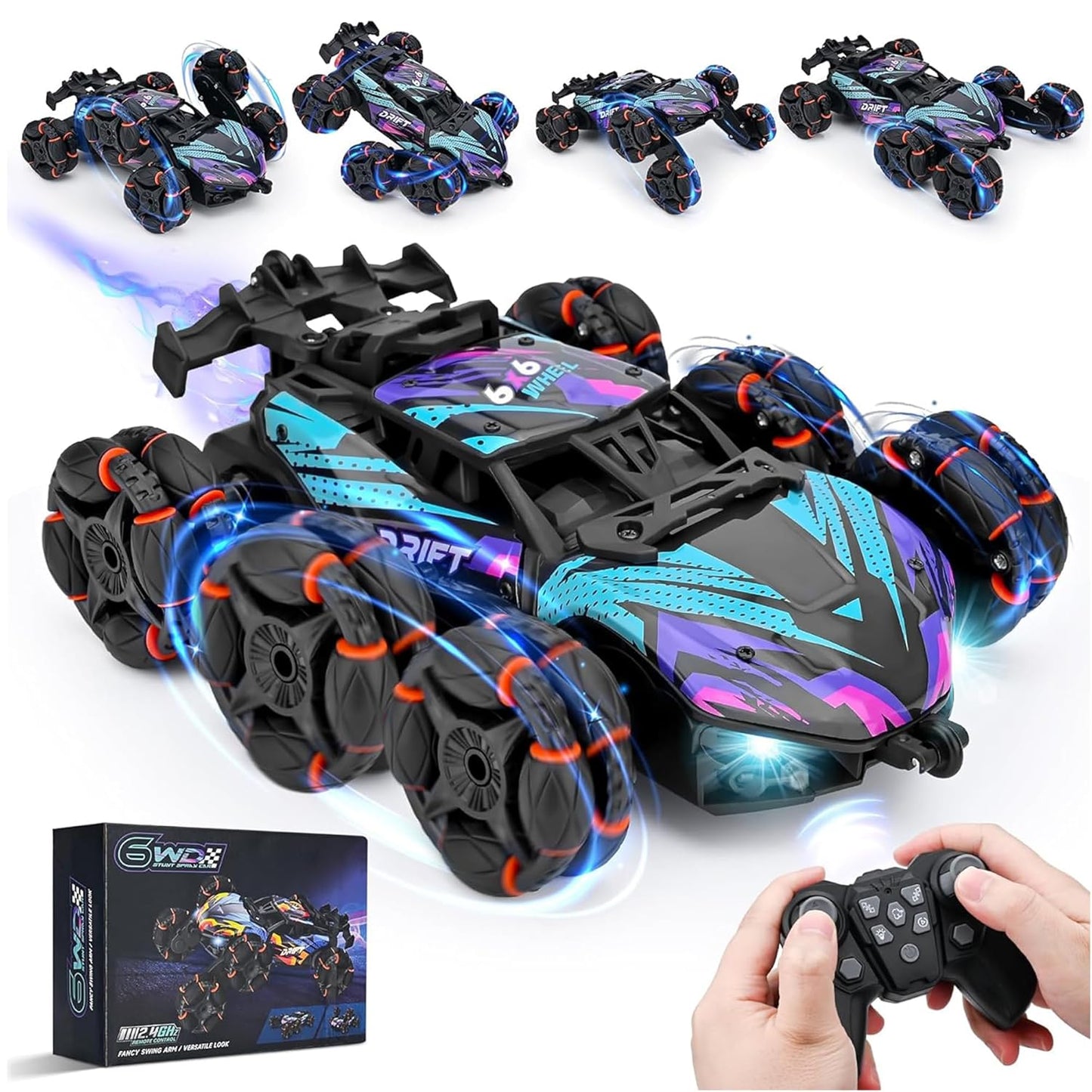 Futuristic 6WD RC Stunt Drift Car