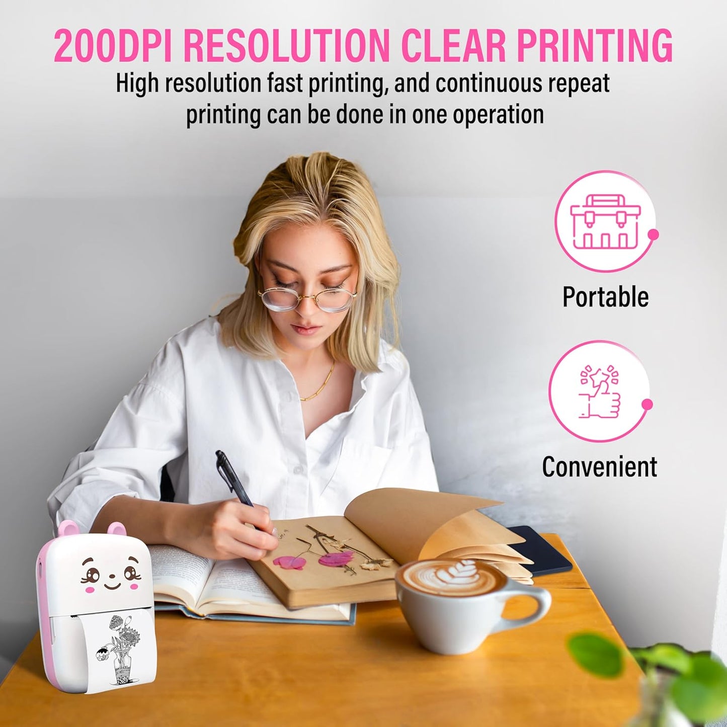 Portable Mini Thermal Printer - Cute & Instant Fun