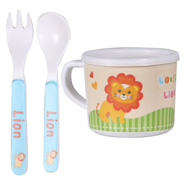 Adorable Lion Kids Meal Set