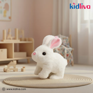 Bunny Toy with Sounds Jumping Rabbit Wiggling Ears Twitching Mouth and Nose