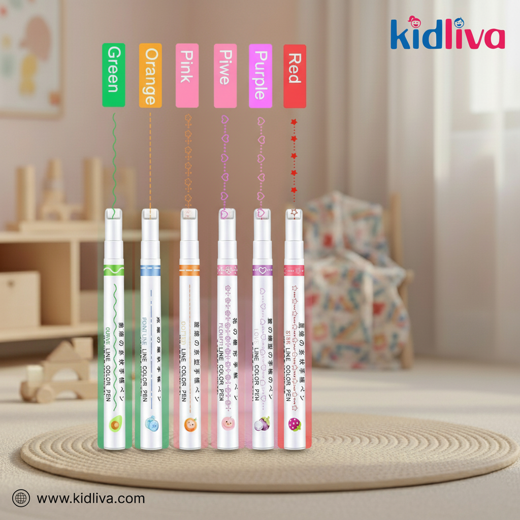 Decorative Line Color Pens Set