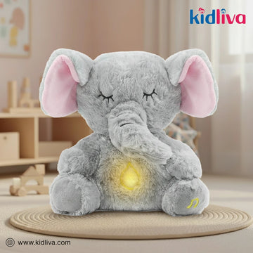 Baby Sleep Aid Breathing Elephant Plush Toy