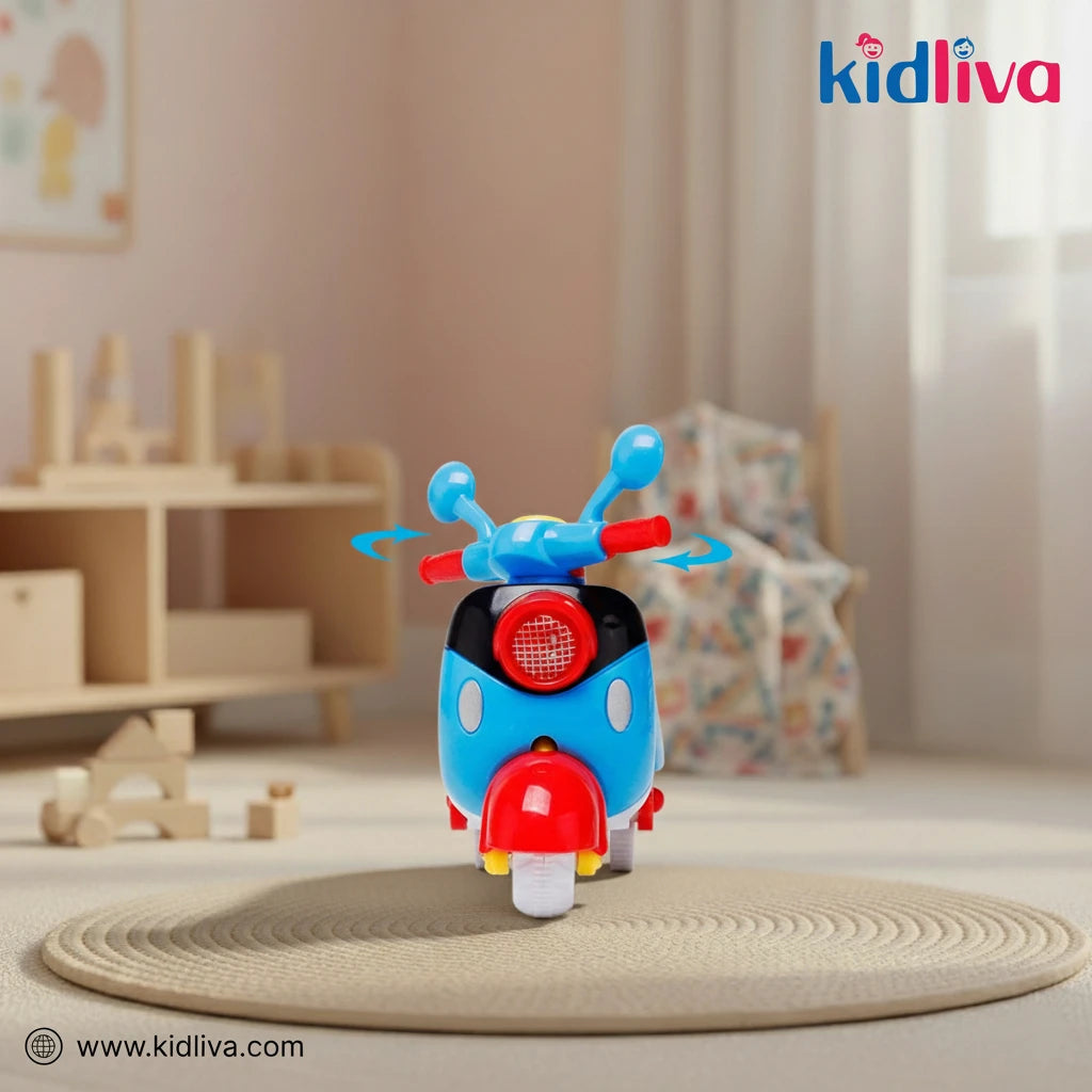 Red and Blue Kids Scooter Toy