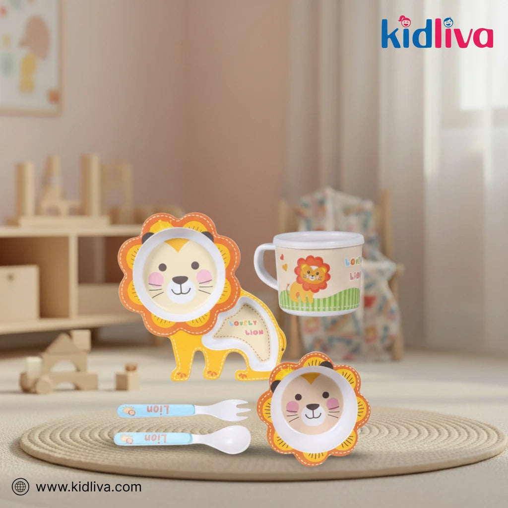 Adorable Lion Kids Meal Set