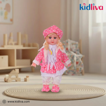 Charming Musical Walking Doll