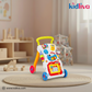 Colorful toy walker with educational buttons in a nursery setting, featuring the Kidliva brand.