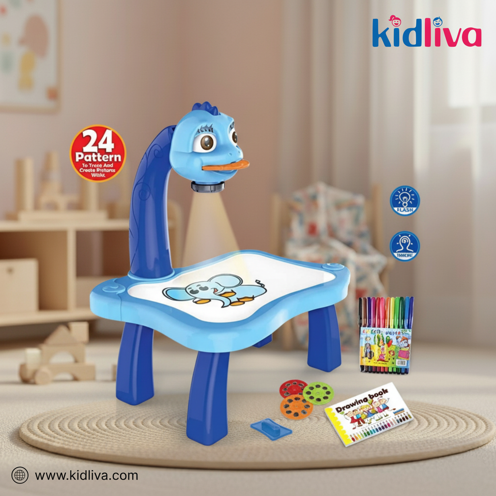 Fun Elephant Projector Drawing Table